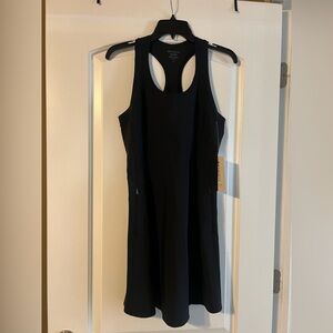 NWT Athleta Black Racerback Dress
